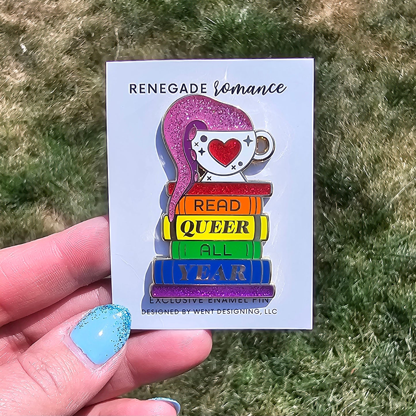 Read Queer All Year Enamel Pin