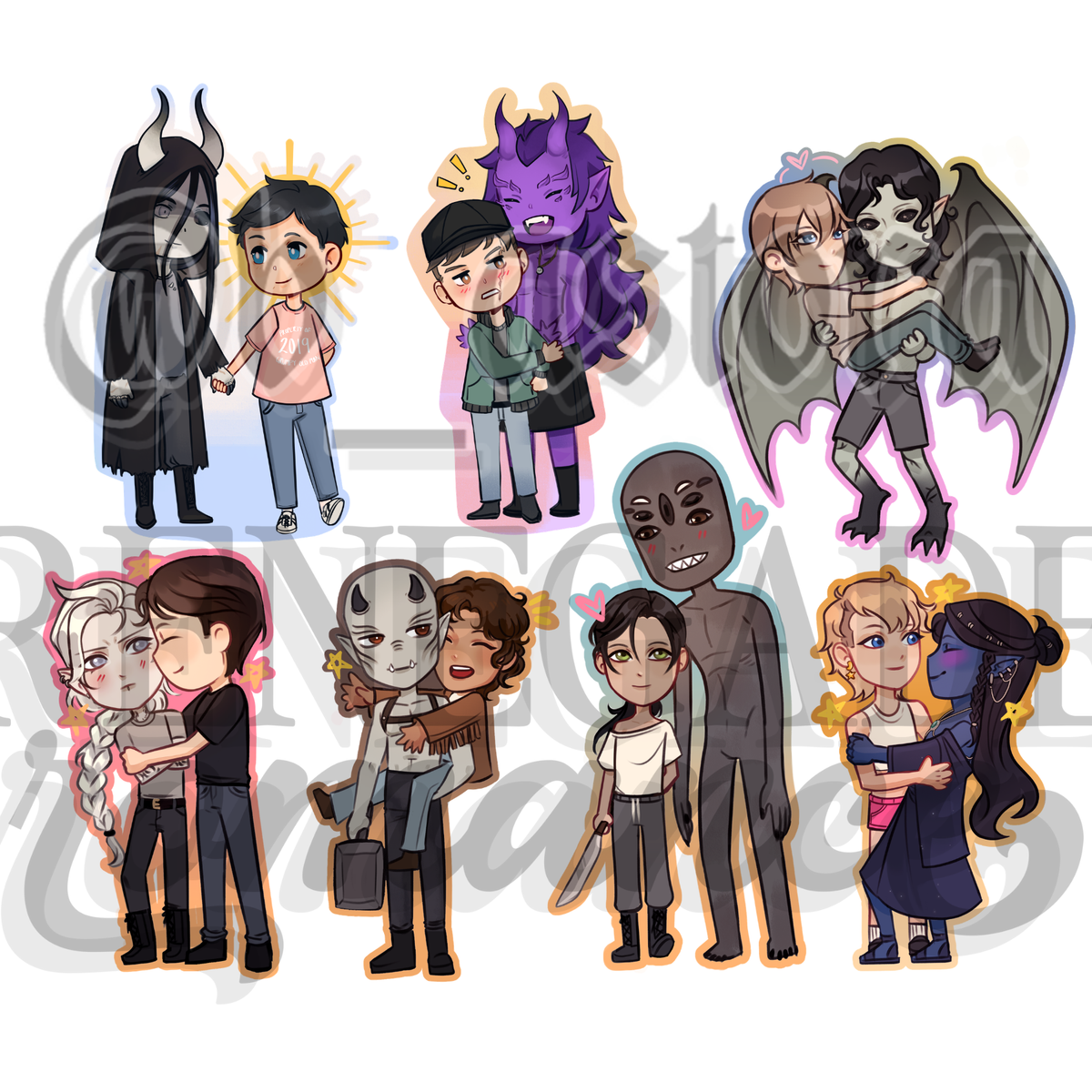Monstrous Series Chibi Stickers
