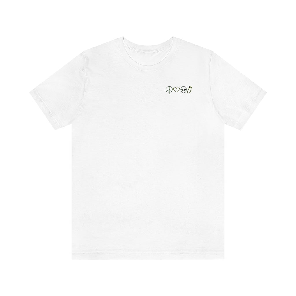 Peace + Love & Alien D Tee