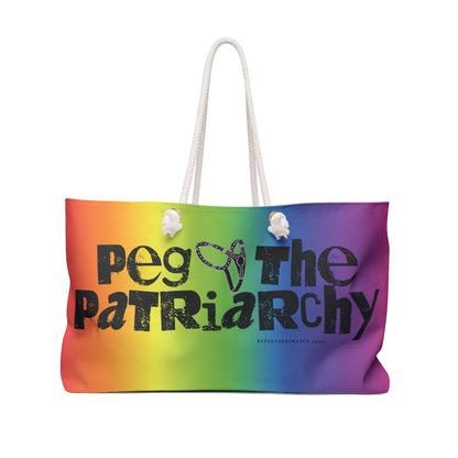 Peg the Patriarchy Oversized Weekender Tote