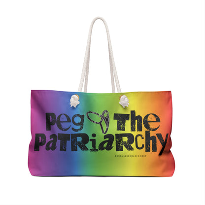 Peg the Patriarchy Oversized Weekender Tote