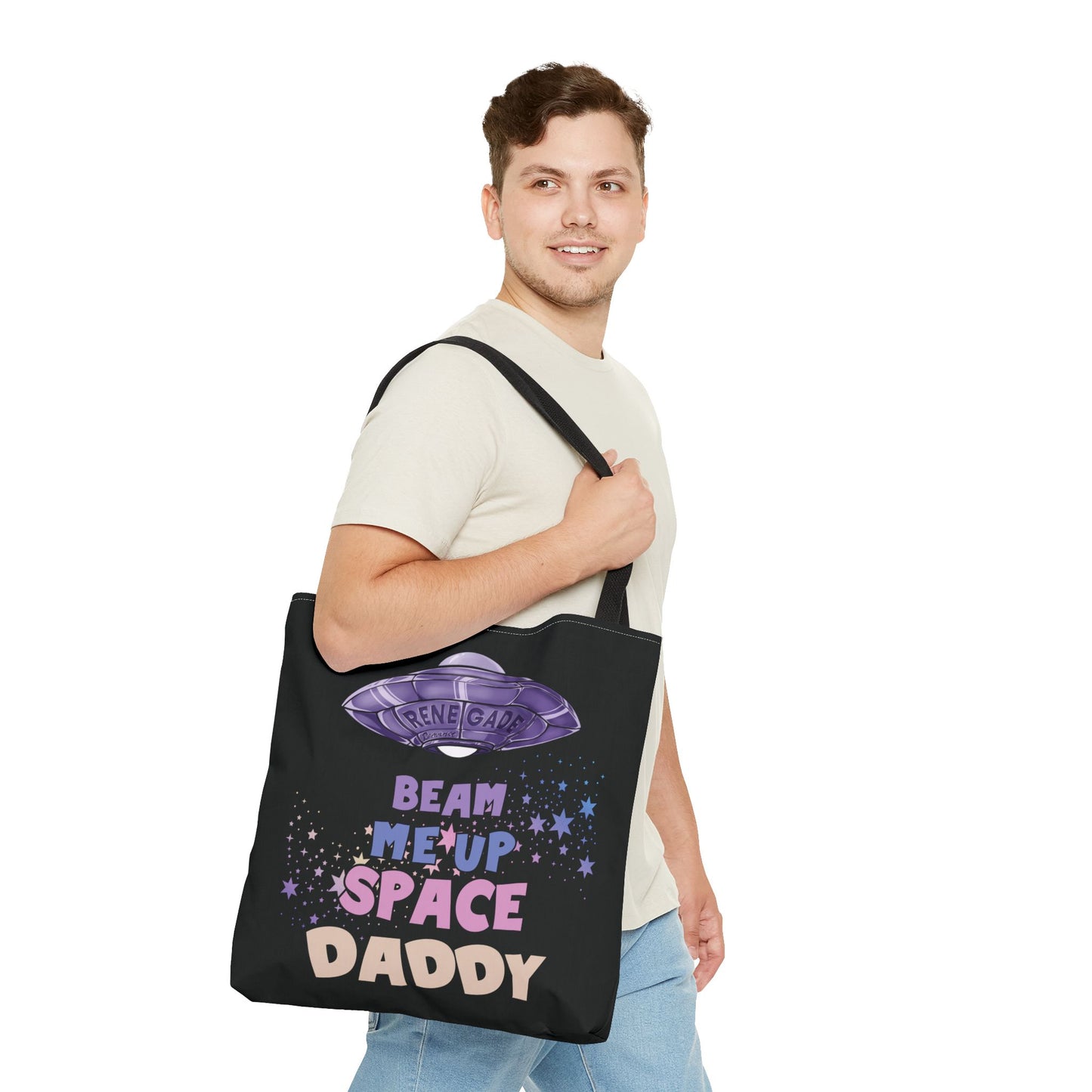 Beam Me Up Space Daddy - Tote