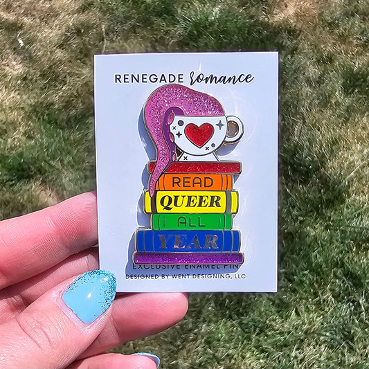 Read Queer All Year Enamel Pin