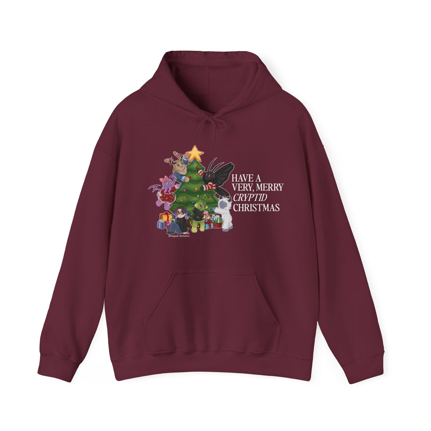 Have a very, merry Cryptid Christmas! Hooded Sweatshirt