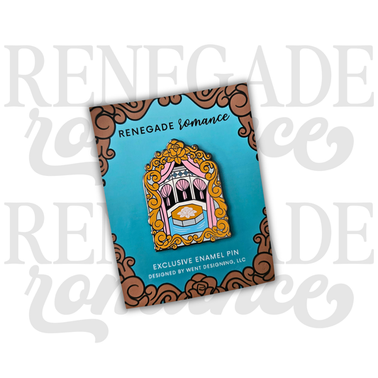 Bathhouse Enamel Pin, inspired by Lillian Lark Monstrous Matches Series