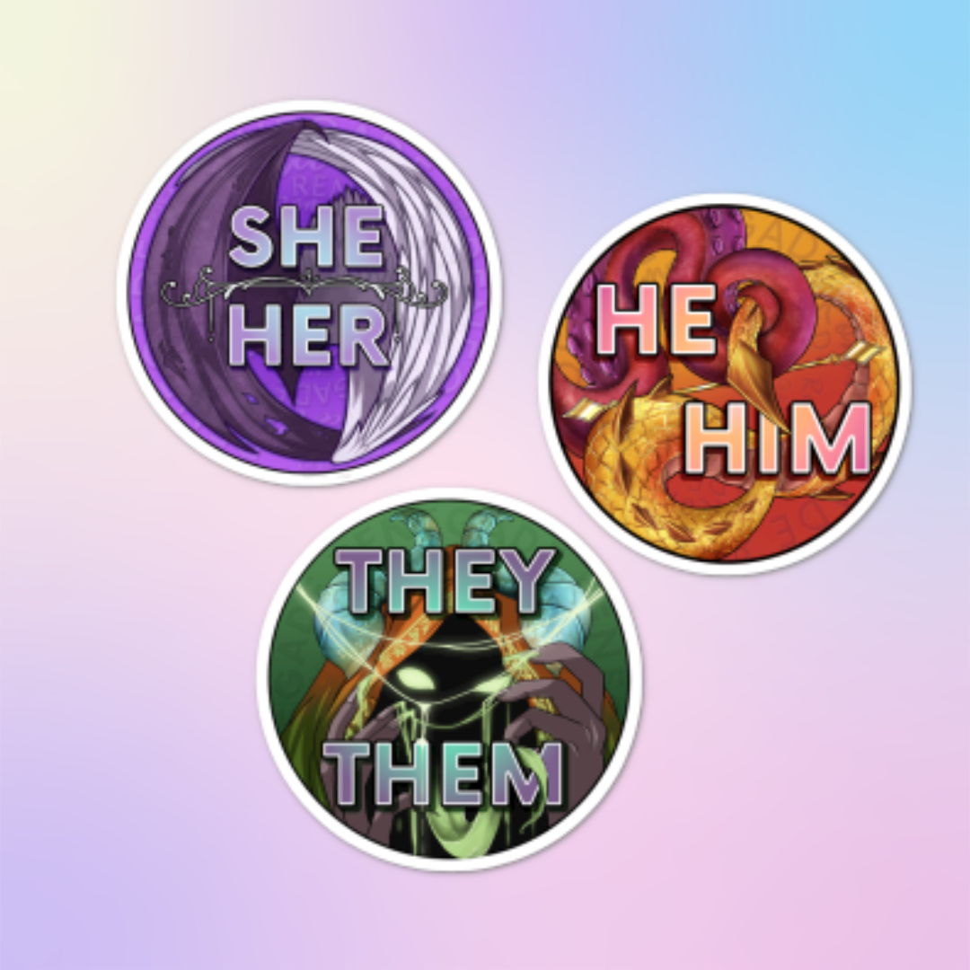 She/He/They Sticker