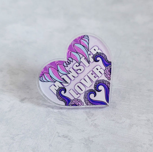 Monster Lover Acrylic Pin