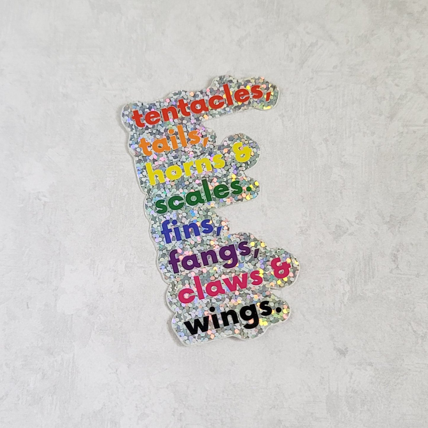 Favorite Things Sticker, Glitter