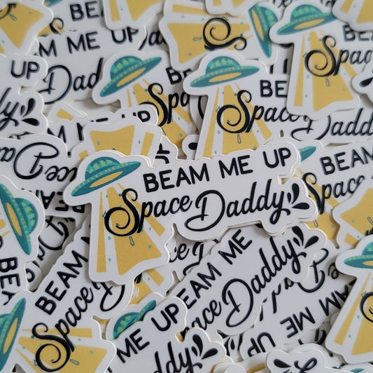 Space Daddy Sticker