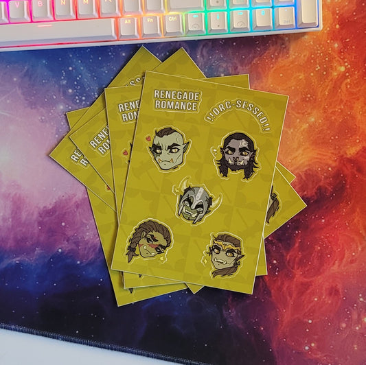 Orc Chibi Sticker Sheet