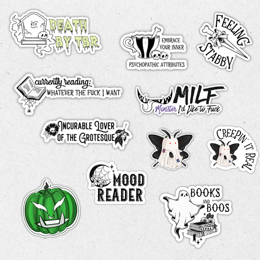 Orctober + Halloween Bookish Stickers!