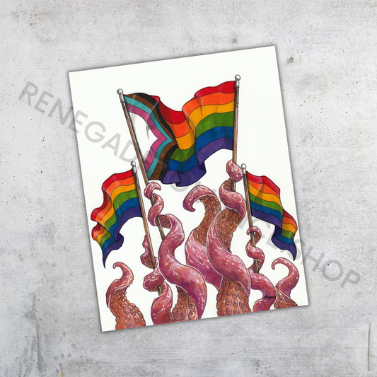 Queer Creature: Tentacle Pride Art Print